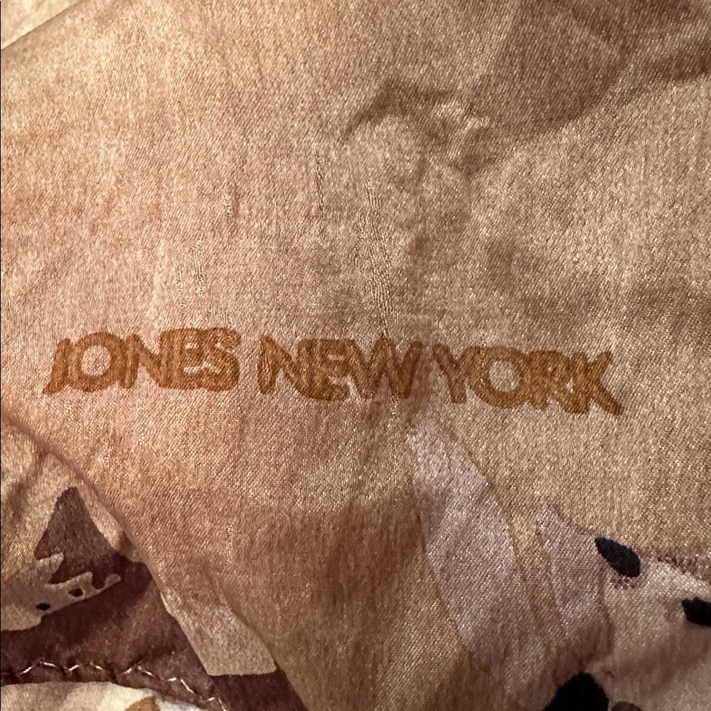 Jones New York Tan and Black Scarf - Picture 2 of 3